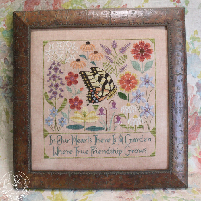 *Nashville Market 26' Preorder* Heart's Garden by The Blue Flower-Cross Stitch-The Blue Flower-Millennial Fabrics