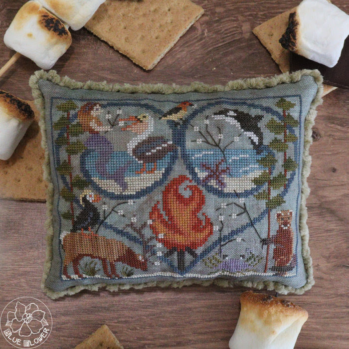 *Nashville Market 26' Preorder* Shore S'Mores by The Blue Flower-Cross Stitch-The Blue Flower-Millennial Fabrics
