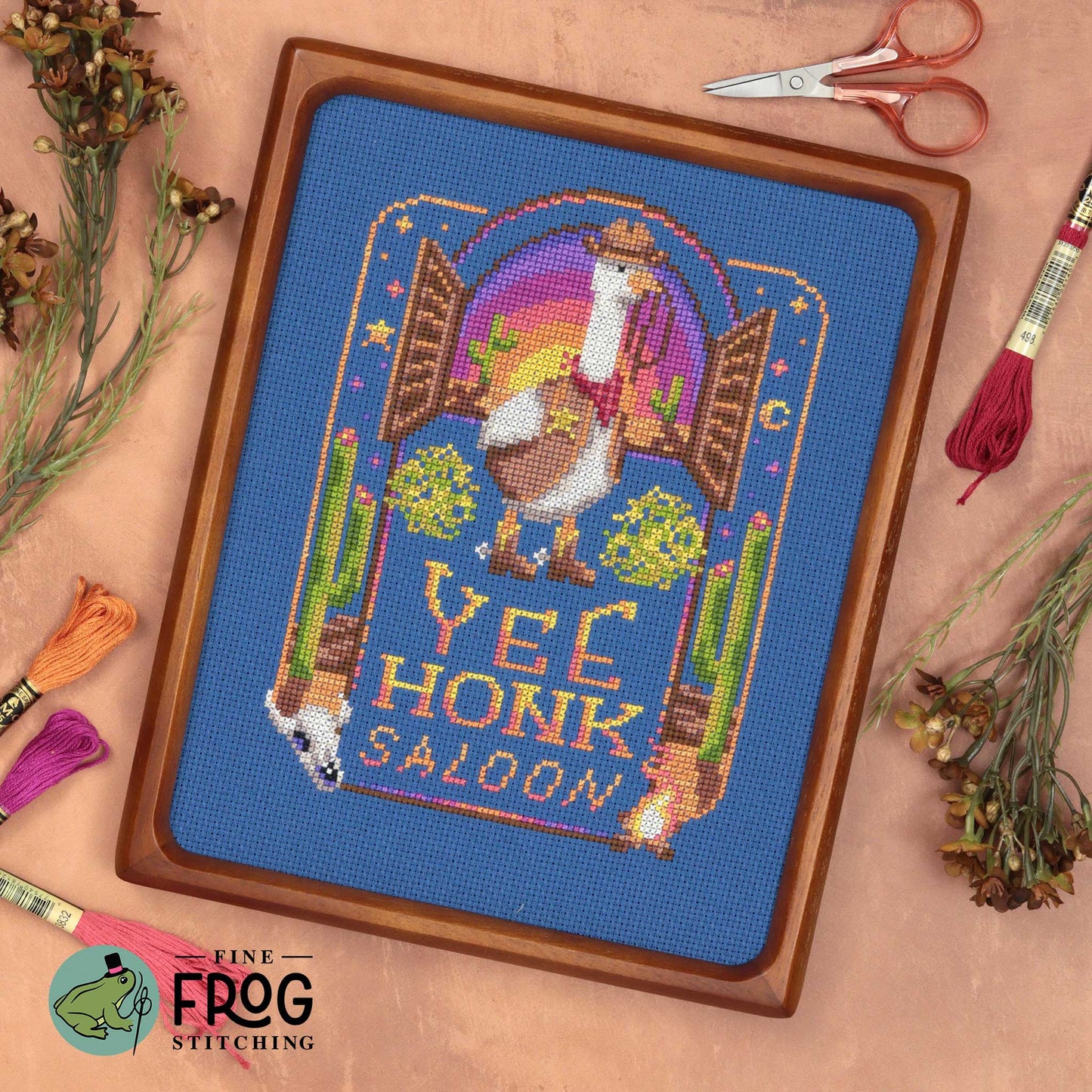 Yee Honk Saloon by Fine Frog Stitching