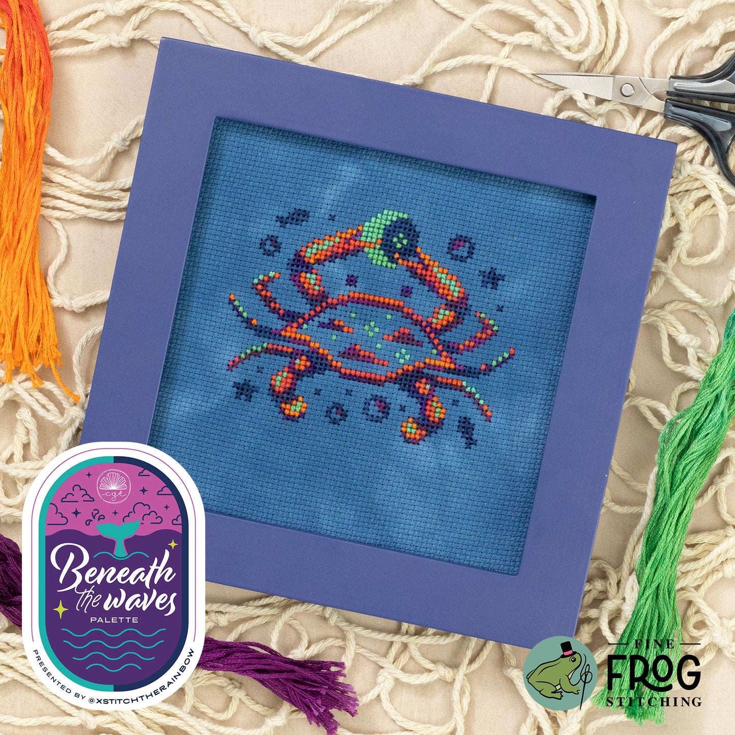 Crescent Crab by Fine Frog Stitching