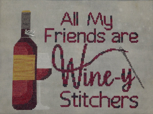 Wine-y Stitchers by Barefoot Needleart