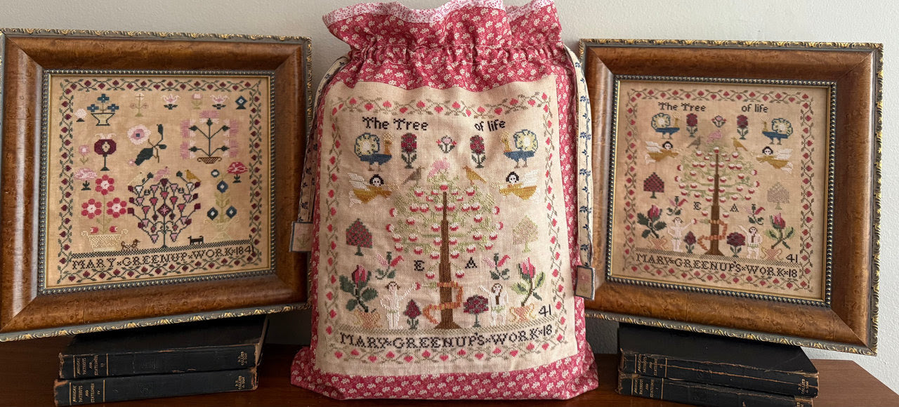 Mary’s Samplers & Satchel by Running with Needles & Scissors