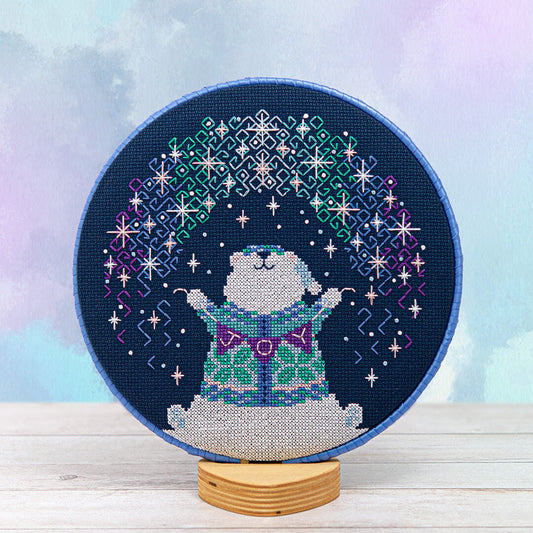 Polar Lights by Counting Puddles