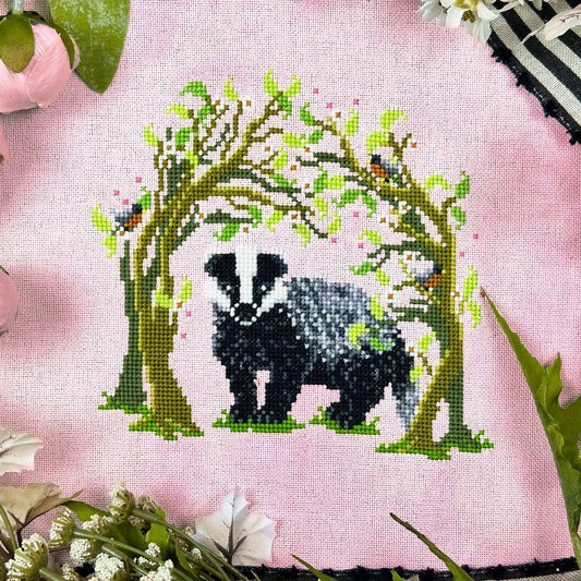 Badger in the Burrow by The Stitch Crypt