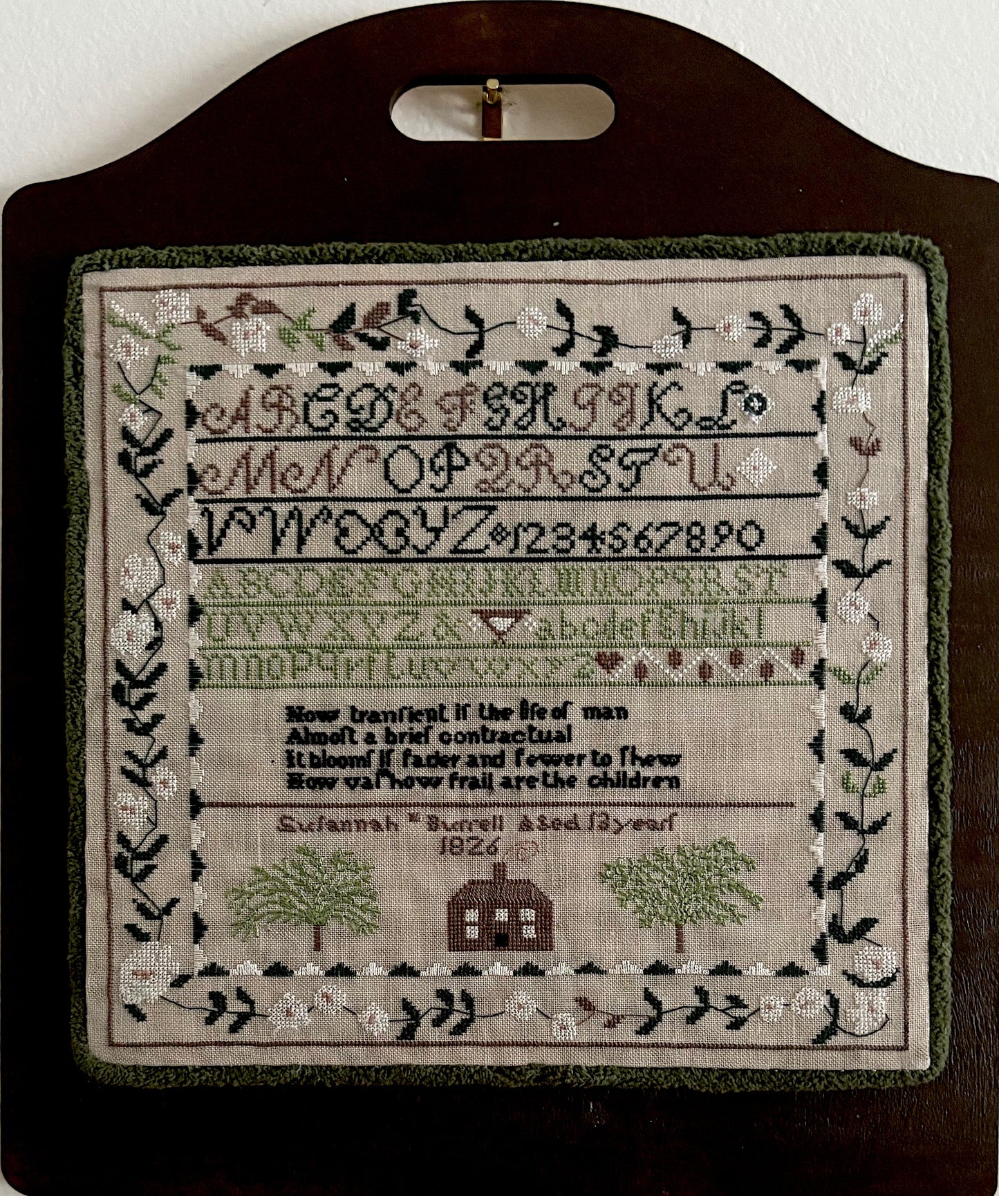 Susannah Burrell 1826 by Olde Willow Stitchery