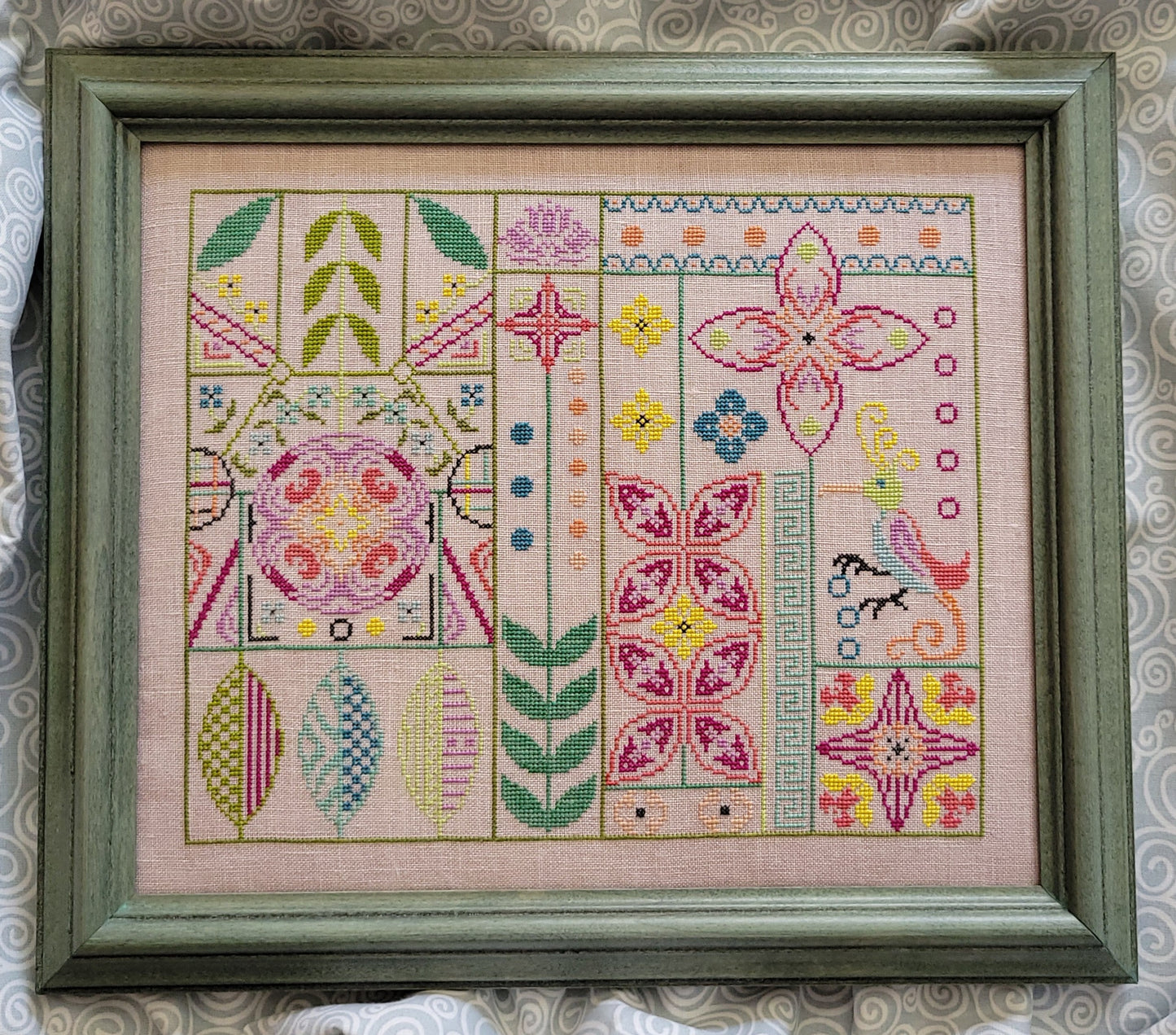 Funky Bird Chart by Wildflower Stitching