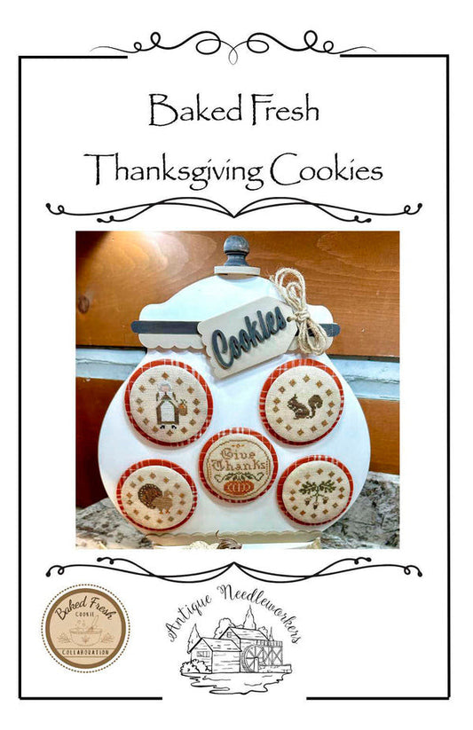 Baked Fresh Thanksgiving Cookies by Antique Needleworkers