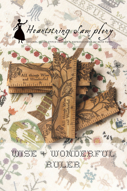 Wise + Wonderful Ruler by Heartstring Samplerly