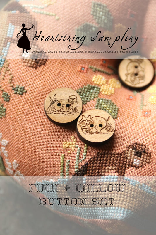 Finn + Willow Buttons by Heartstring Samplerly