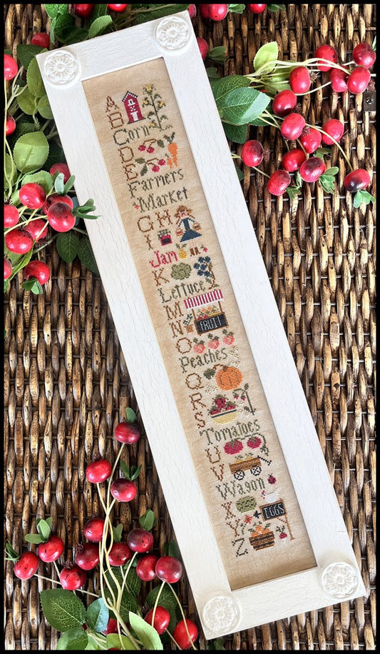 Farmers Market ABC's Chart by Little House Needleworks