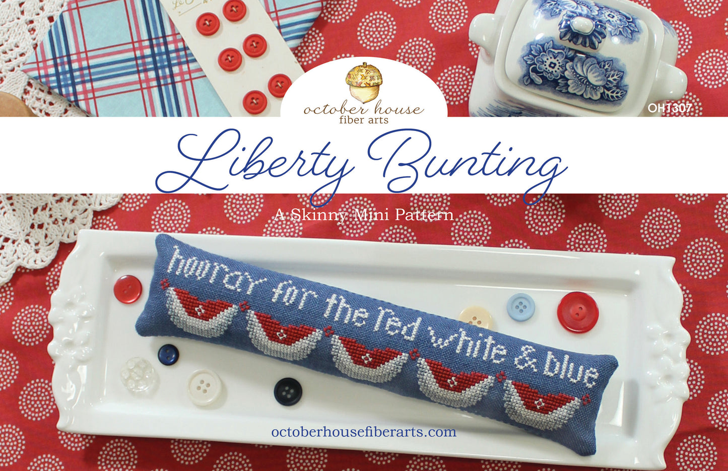 Liberty Bunting by October House Fiber Arts
