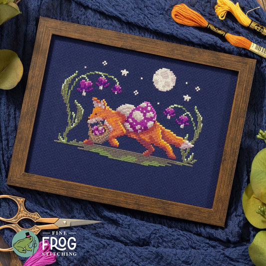 Mushroom Thief by Fine Frog Stitching