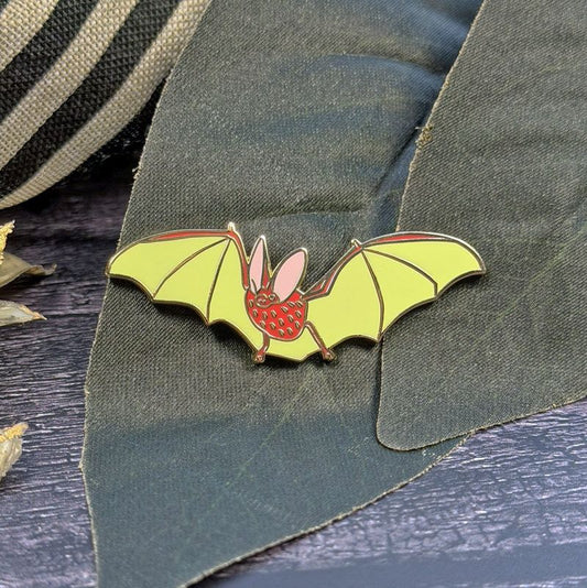 *Preorder* Strawberry Bat Needleminder by The Stitch Crypt