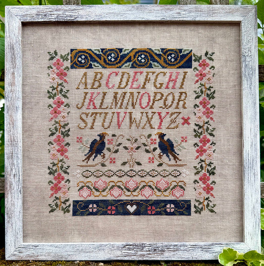 *Preorder* Two Blue Birds Sampler by Jan Hicks