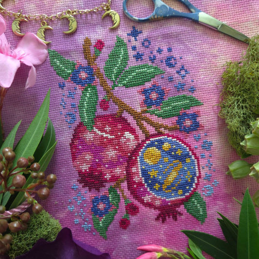 *Preorder* Starry Pomegranate by BAD Stitch Neeedlework