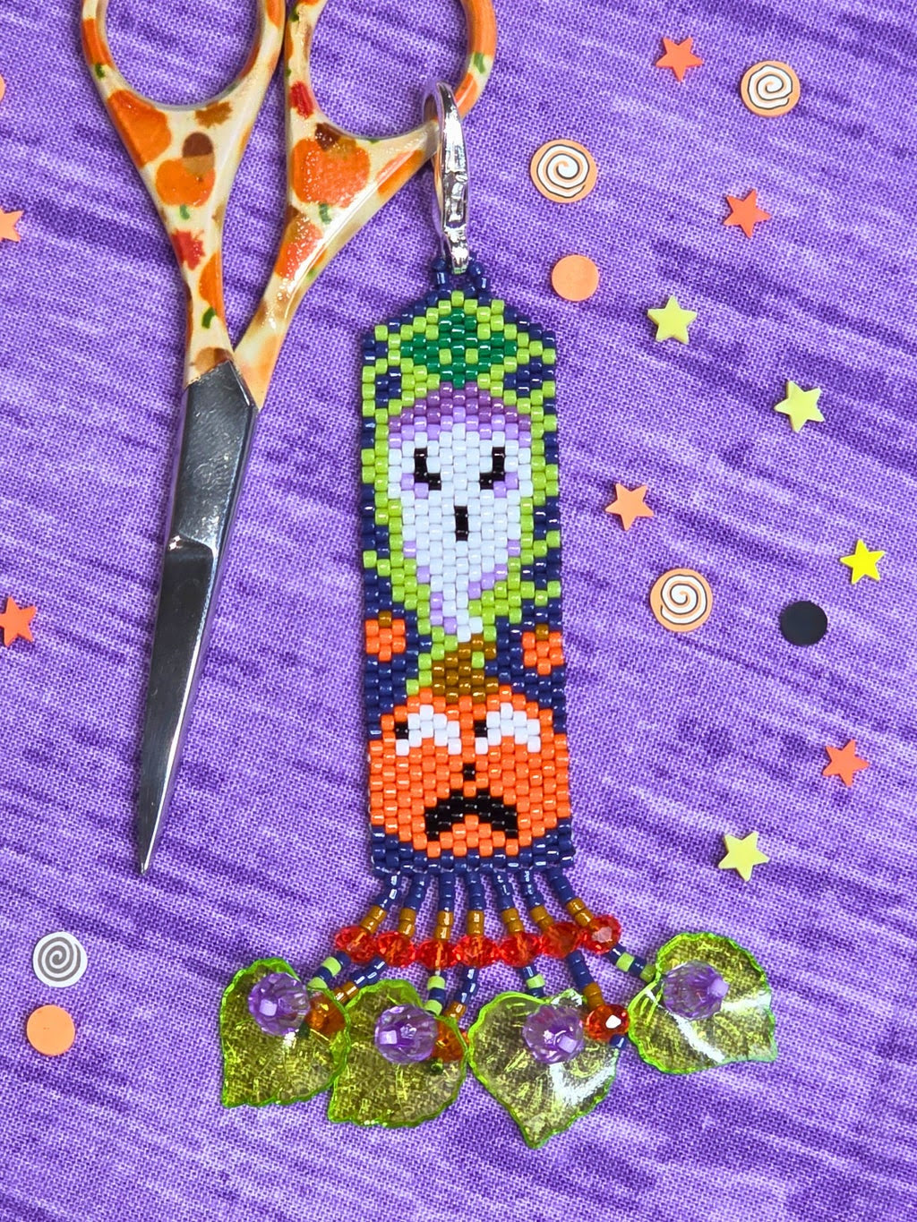 *Preorder* Haunting in the Pumpkin Patch Peyote Beading Kit by Ghost Boy Needleworks