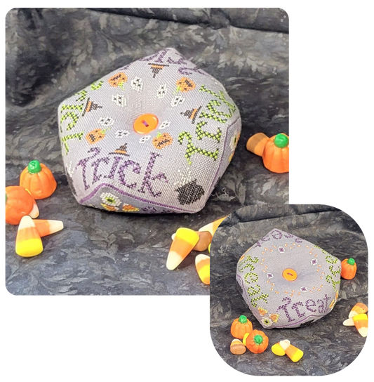 Trick or Treat Biscornu by Wildflower Stitching