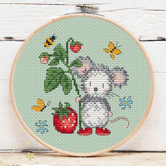 Strawberry Mouse Mini 1 by Artmishka