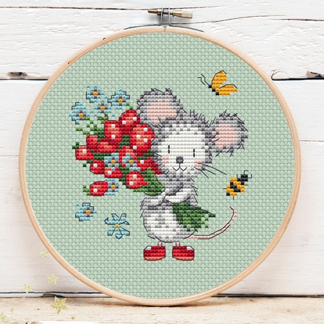 *Preorder* Strawberry Mouse Mini 2 by Artmishka