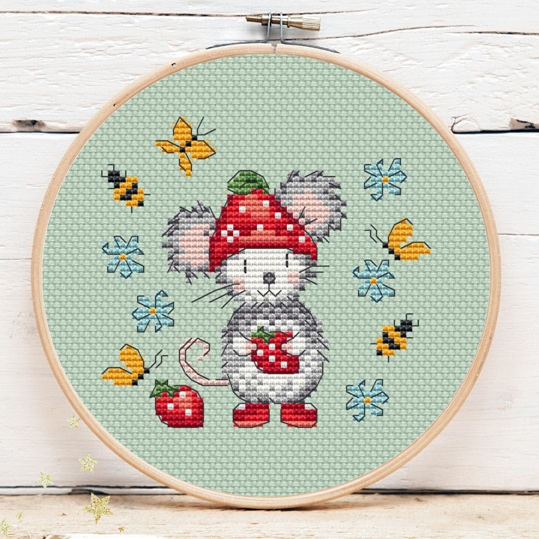 *Preorder* Strawberry Mouse Mini 3 by Artmishka
