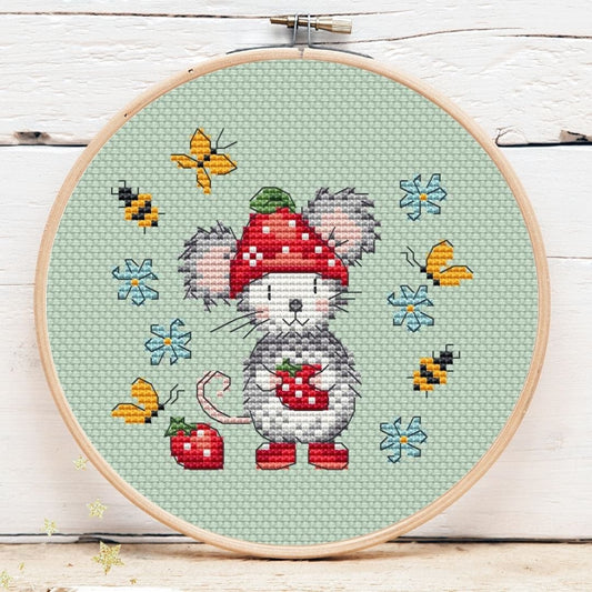 Strawberry Mouse Mini 3 by Artmishka