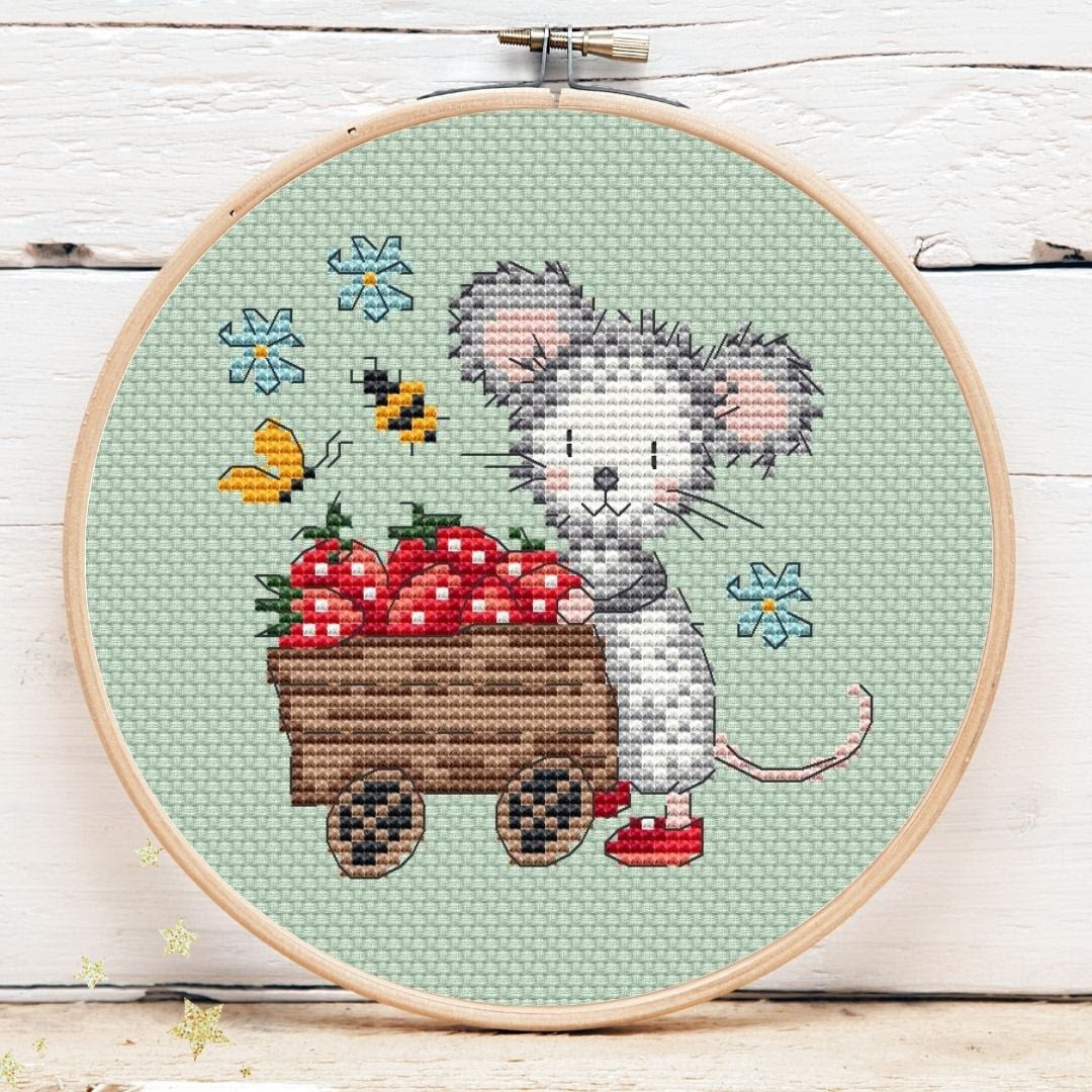 *Preorder* Strawberry Mouse Mini 4 by Artmishka
