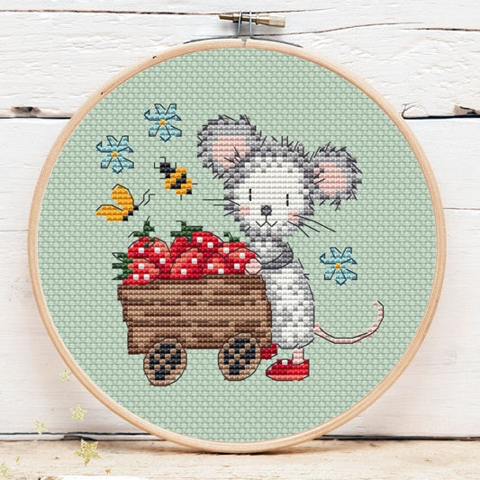 Strawberry Mouse Mini 4 by Artmishka