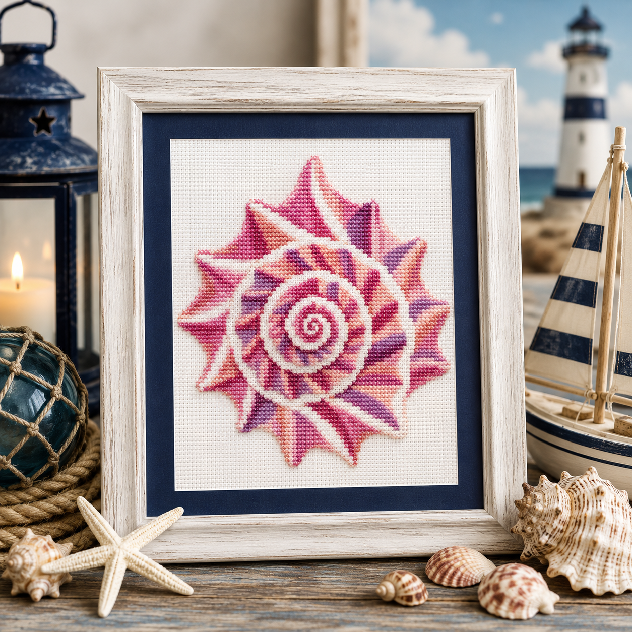 *Preorder* Conch Shell by Salty Stitcher Designs