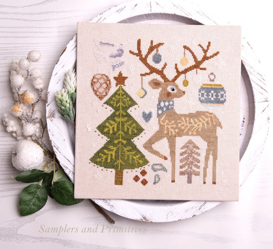 *Preorder* Festive Reindeer by Samplers and Primitives