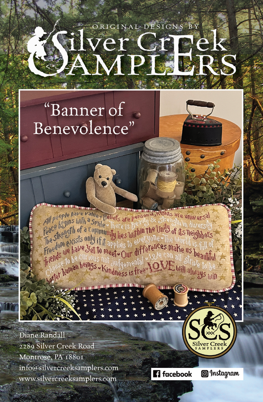 *Nashville Market 26' Preorder* Banner of Benevolence by Silver Creek Samplers