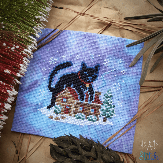 ✩November 25' Preorder✩ Yule Cat by BAD Stitch Needlework