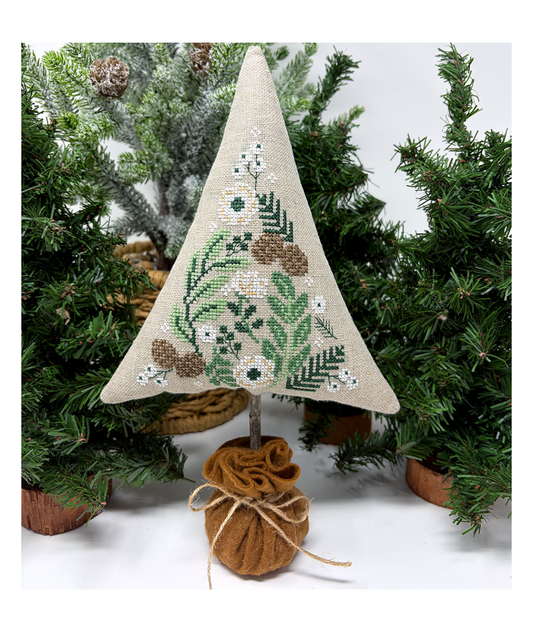 Winter Foliage Tree by Tiny Modernist-Cross Stitch-Tiny Modernist-Millennial Fabrics