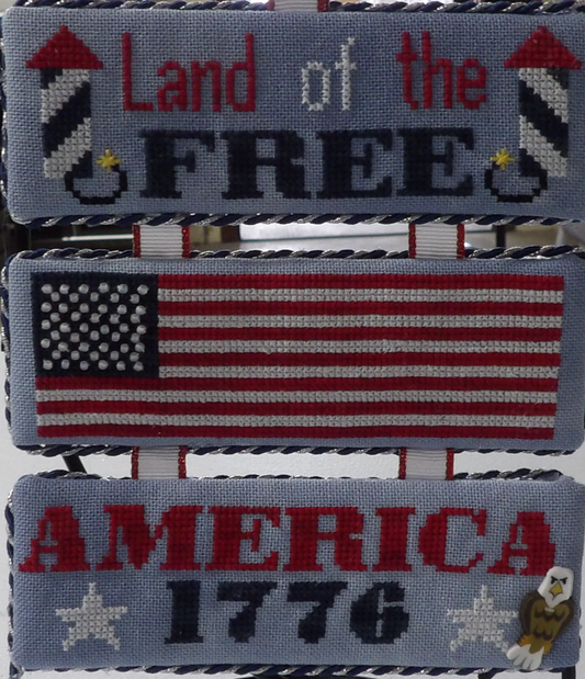 Star Spangled Trio by Barefoot Needleart
