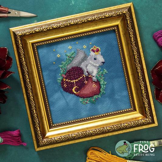 ✓ Acorn King by Fine Frog Stitching-Cross Stitch-Fine Frog Stitching-Millennial Fabrics