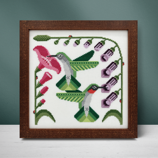 Ruby-Throated Hummingbirds by Boomerang Stitches