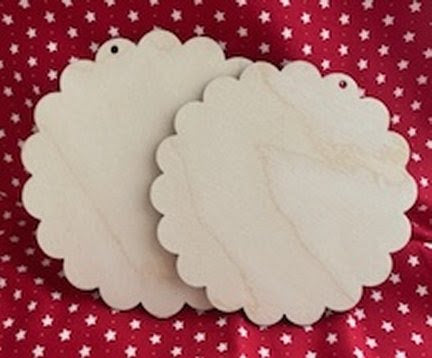 ✩Preorder✩ Scalloped Wooden Disc (Large) by JBW Designs